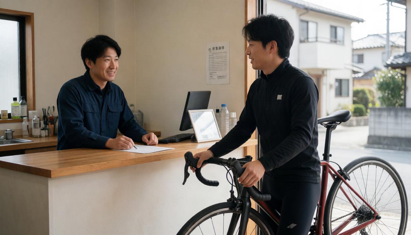 家族の自転車をまとめて点検